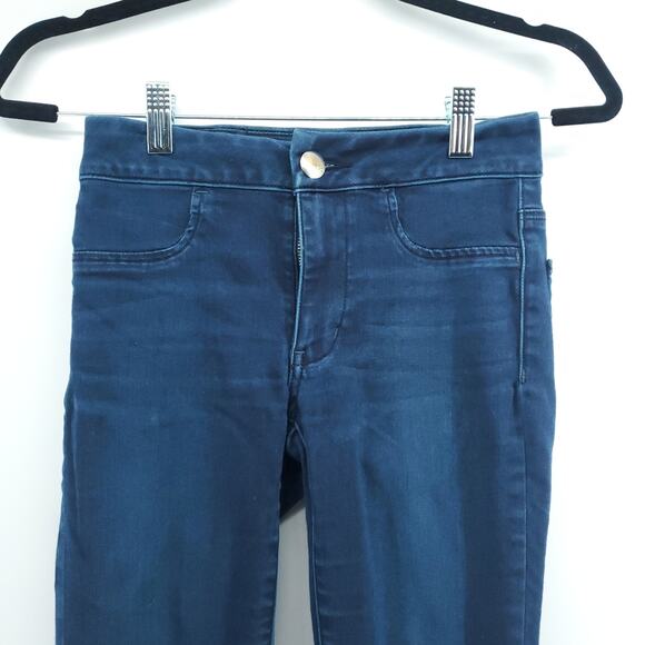 AEO American Eagle Super Super Stretch Extreme Sateen Jegging Dark Skinny 0R - Picture 2 of 12